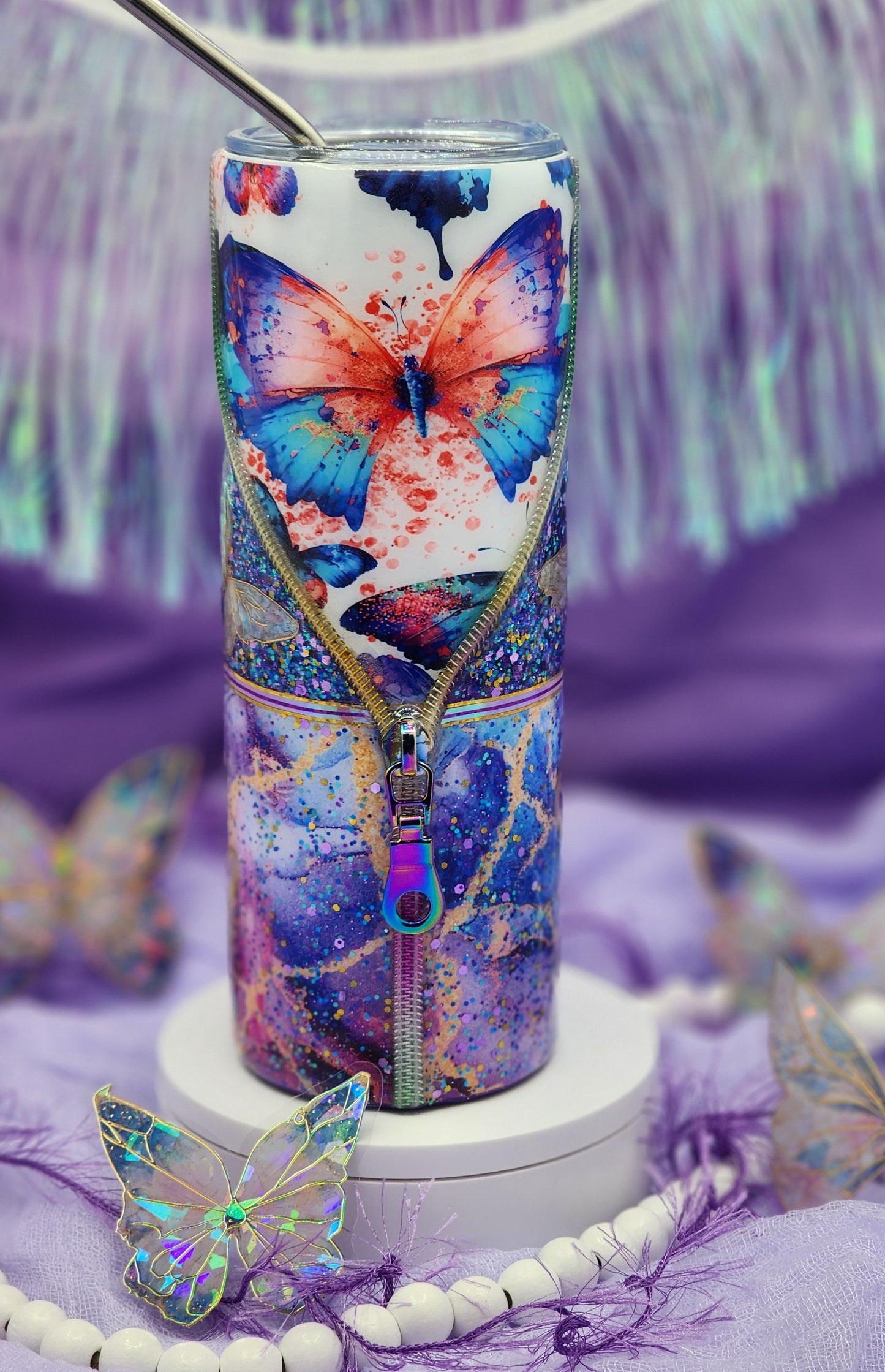 Butterfly Zipper Tumbler