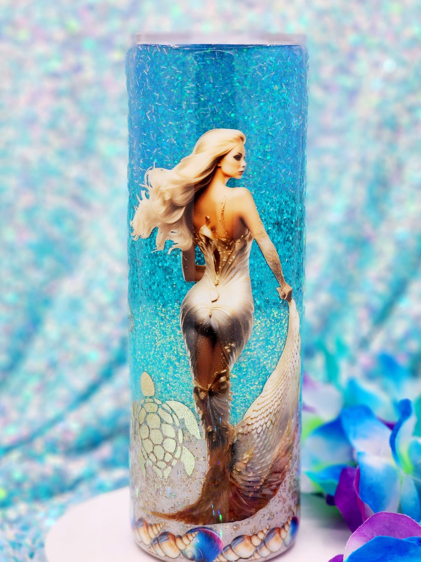 "All You Need Is Love and the Beach" Mermaid Tumbler